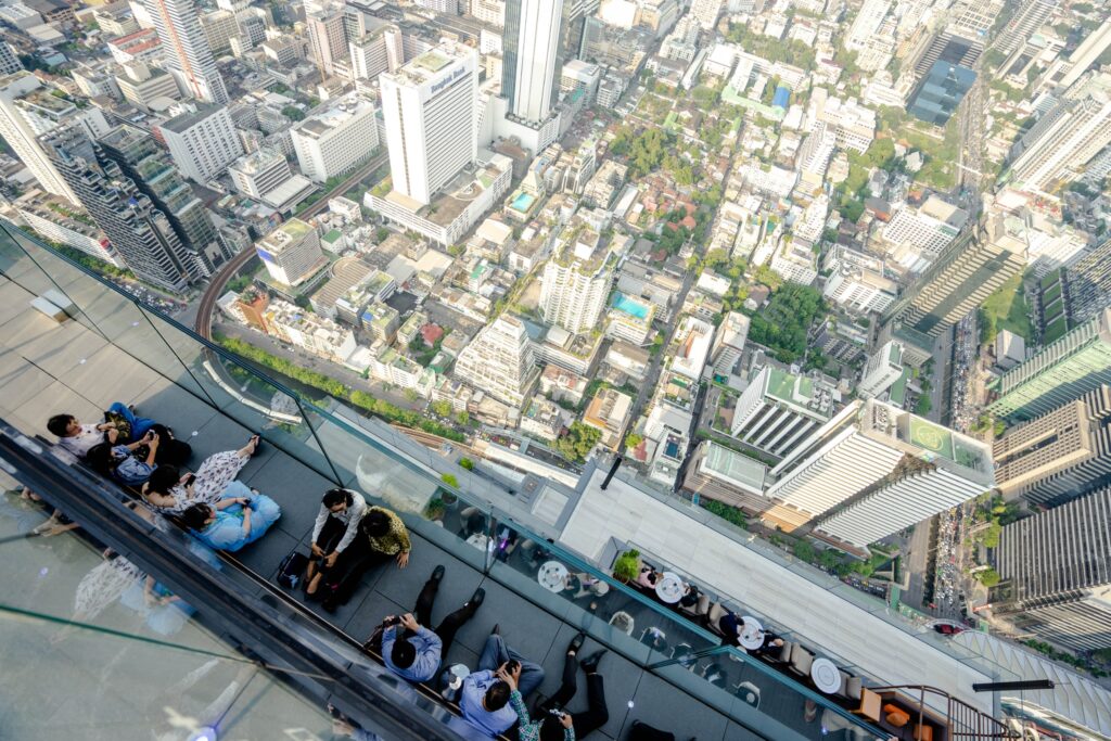 曼谷王權雲頂大廈玻璃觀景台