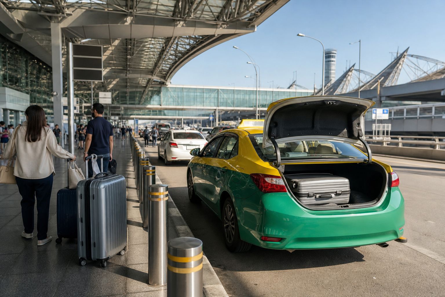 機場接送計程車與行李