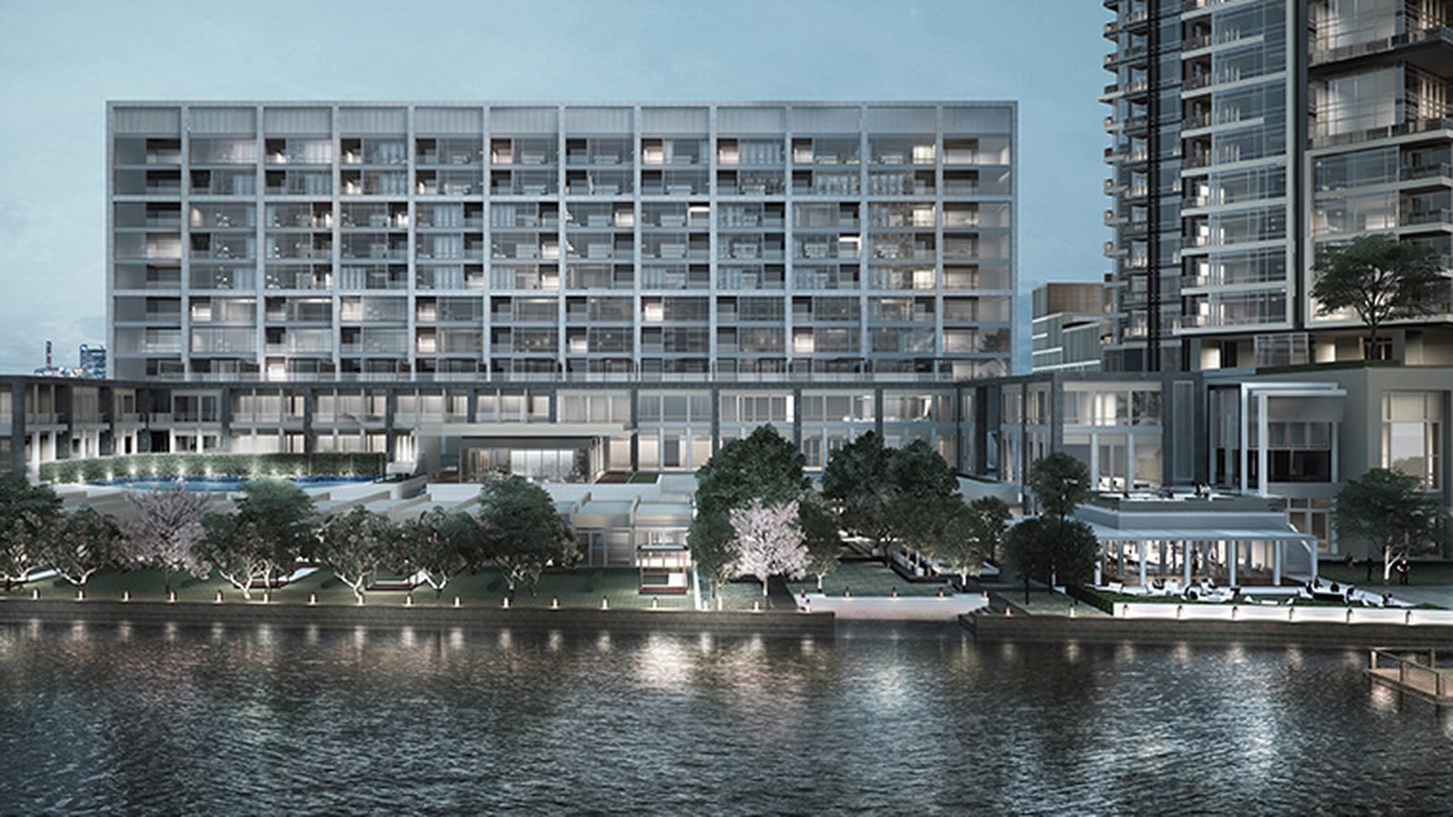 曼谷嘉佩樂酒店（Capella Bangkok）湄南河畔外觀夜景