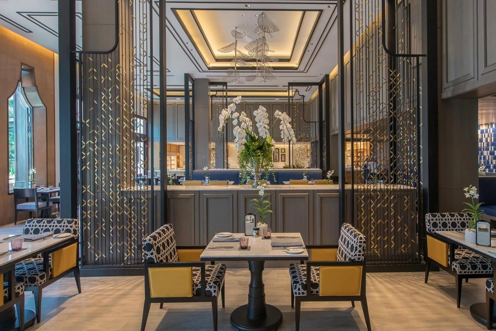 芭達雅洲際度假村 Elements 餐廳的用餐區