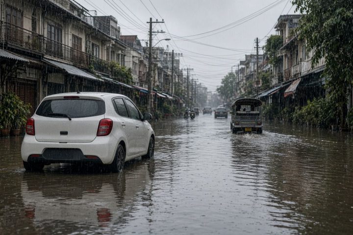 泰國租車遇到淹水怎麼辦？雨季自駕一定要知道的租車與保險攻略