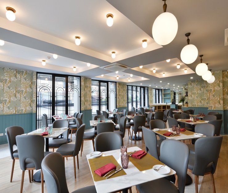 曼谷奧克伍德酒店及服務公寓，餐廳用餐區