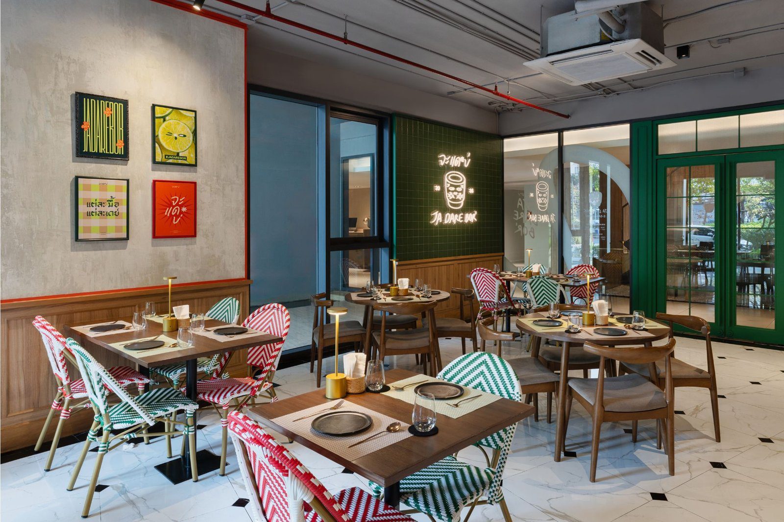 曼谷拉瑪九盛捷服務公寓，餐廳用餐區